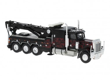Brekina 86278 Peterbilt 359 Abschlepper schwarz Flame 