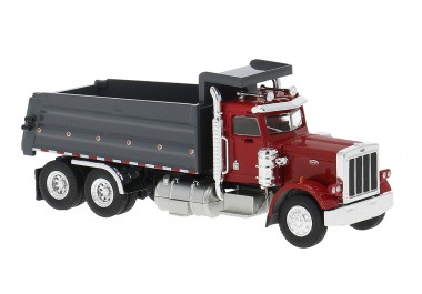 Brekina 86290 Peterbilt 359 Dumper rot/grau 