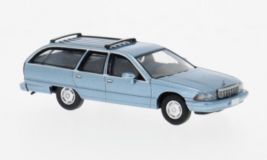 Brekina PCX870455 Chevrolet Caprice Station Wagon blau-met 