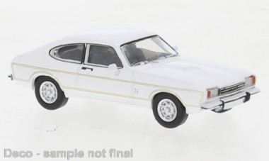 Brekina PCX870644 Ford Capri MKII weiß/Dekor (1974) 