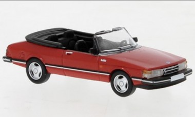 Brekina PCX870669 Saab 900 Cabriolet rot (1986) 
