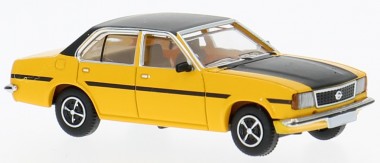 Brekina PCX870814 Opel Ascona B SR gelb m. schwarzem Dekor 