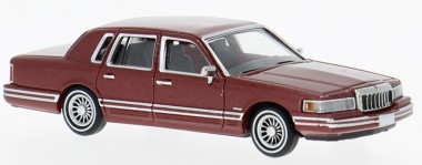 Brekina PCX870909 Lincoln Town Car dunkelrot-met. (1990) 