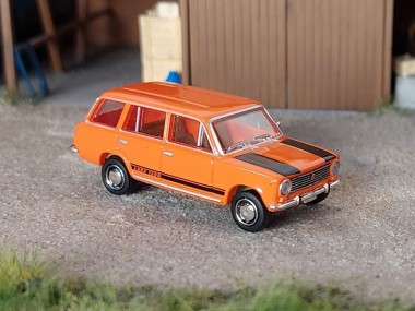 Modell Car Zenker 03-409 Lada 1200 Kombi orange m. schwarzem Deko 