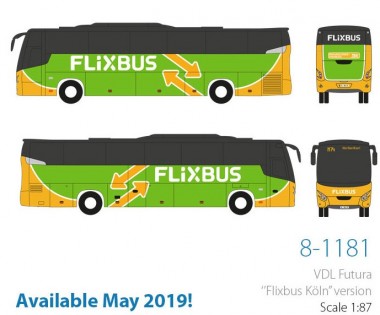 Holland oto 8-1181 VDL Futura Flixbus Köln 