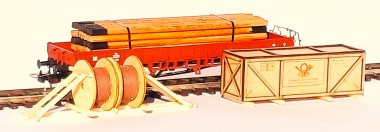 LOEWE 2446 Ladegut-Set Telegrafie/West (Kiste/Trom 