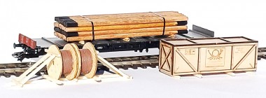 LOEWE 2447 Ladegut-Set Telegrafie/Ost (Kiste/Tromm 