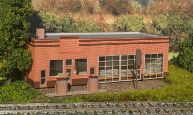 LOEWE 3027 Tankstelle (Lasercut-Bausatz) 