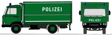 LOEWE 4087 Magirus-Deutz 90M5 Polizei 