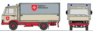 LOEWE 4089 Magirus-Deutz 90M5 Malteser Hilfsdienst 