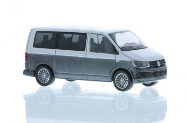Rietze 11660 VW T6 Bus KR reflexsilber/indiumgrau 