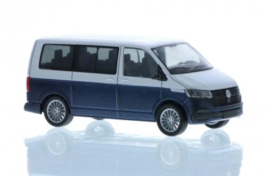 Rietze 11671 VW T6.1 Bus KR reflexsilbe/starlight blu 