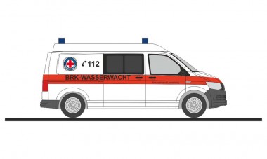 Rietze 53726 VW T6 Bus LR Wasserwacht Landsberg 