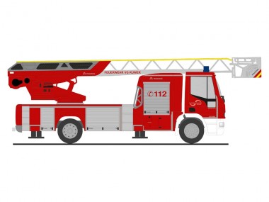 Rietze 68586 Magirus Iveco EF DLK32 FW Waldrach 