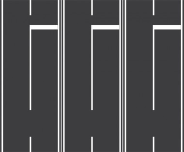 Rietze 70707 Teerbelag Halteline 200mm lang 3 Stück 