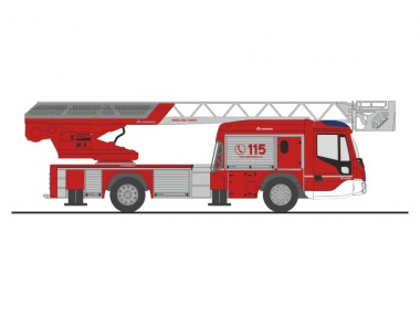 Rietze 71104 Magirus DLK 32 n.B. Vigili del Fuoco 
