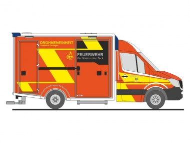 Rietze 76083 MB Sprinter WAS Design-RTW FW Kirchheim  