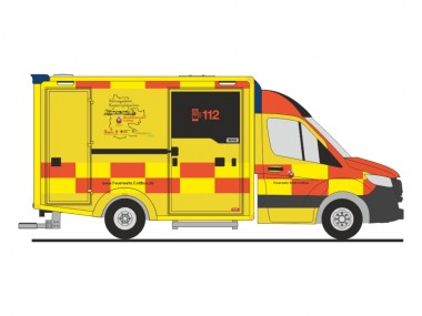 Rietze 76112 MB Sprinter WAS-RTW FW Cottbus 