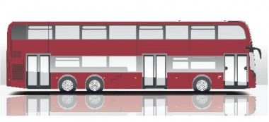 Rietze 78006 Alexander Dennis Enviro 500 weinrot 