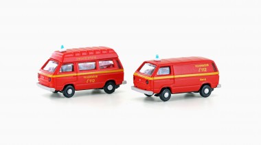 Lemke Minis 4342 VW T3 2er Set Feuerwehr 
