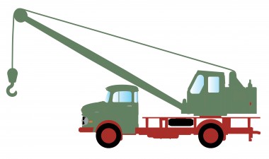 Lemke Minis 4752 MB L322 Mobilkran grün/rot 