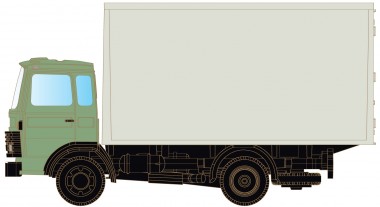 Lemke Minis 4802 Magirus MK 130M8 mit Koffer, neutral 