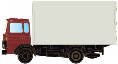 Lemke Minis 4831 DAF 900 mit Koffer, neutral 