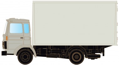 Lemke Minis 4881 Volvo F4/6 mit Koffer, neutral 