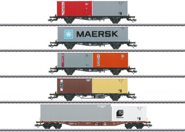 Märklin 47680 DB Containerwagen-Set 5-tlg Ep.4 