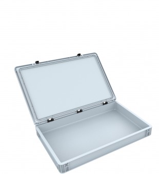 Feldherr 58395 Eurobehälter mit Scharnierdeckel 