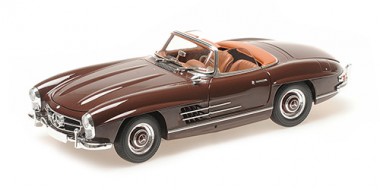 Minichamps 180039037 MB 300 SL Roadster dunkelrot (1957) 