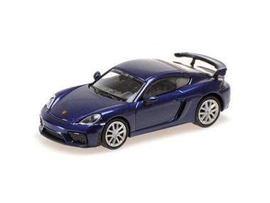 Minichamps 870067600 Porsche 718 Cayman GT4 (981) blau-met. 