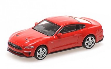 Minichamps 870087020 Ford Mustang rot 2018 