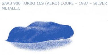 Minichamps 870170122 SAAB 900 Turbo 16S (AERO) Coupe silber 
