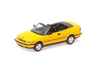 Minichamps 870170131 SAAB 900 Turbo 16S (AERO) Cabrio gelb 