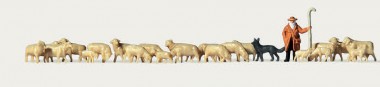 Merten 0272583 Schäfer mit Schafherde und Hund 