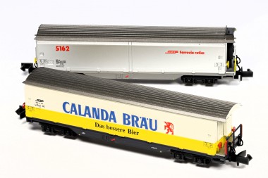 MDS-Modell 61011 RhB Schiebewandwagen-Set 2-tlg Ep.5 