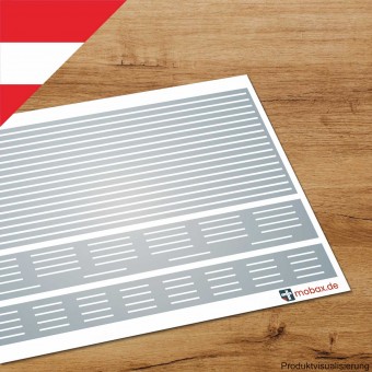 Mobax AU-W-01-N Linien-Set #1 Ortsgebiet weiß (AU) 