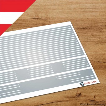 Mobax AU-W-02-N Linien-Set #1 Freiland weiß (AU) 