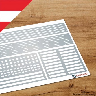 Mobax AU-W-03-N Linien-Set #2 weiß (AU) 