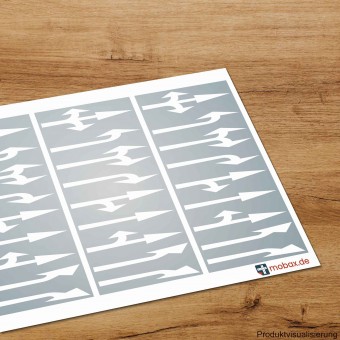 Mobax DE-W-06-H0 Pfeile-Set Autobahn weiß 