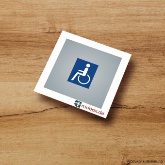 Mobax DE-W-10-H0 Rollstuhl weiß/blau 