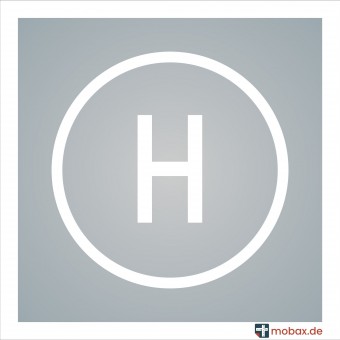 Mobax INT-W-13-N Hubschrauberlandeplatz weiß 