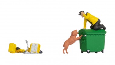 Noch 16610 Funny-Scenes - Vorsicht Hund 