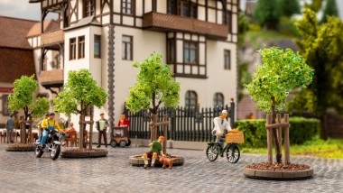 Noch 21538 Junge Bäume mit Baumstützen 