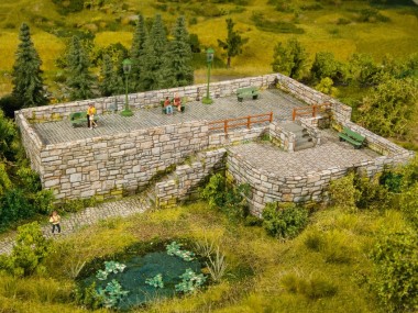 Noch 56640 3D-Kartonplatte  “Bruchsteinmauer 