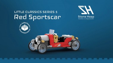 STONE HEAP SH-2004 Red sports Car 