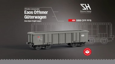 STONE HEAP SH-3011 Offener Güterwagen SBB EAOS 