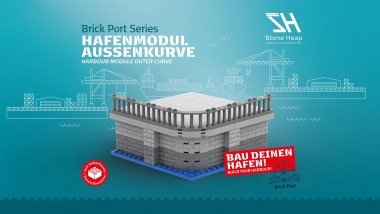 STONE HEAP SH-4002 Hafen Grundmodul Kurve 