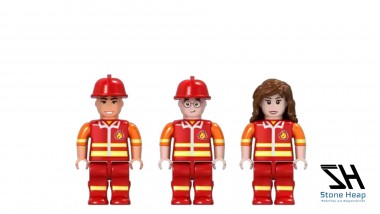 STONE HEAP SH-9046 Minifigurenpack Heapies - Feuerwehrleute 